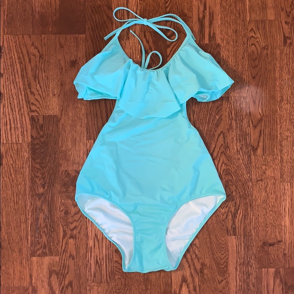 Victoria’s secret teal one-piece swimsuit